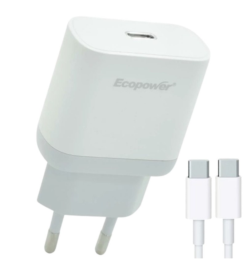 Cargador Ecopower EP-7021 USB-C 40W - Blanco