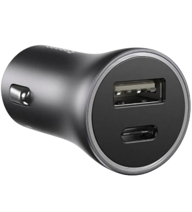 Cargador Vehicular Ecopower EP-7028 12V USB-C/USB-A - Gris