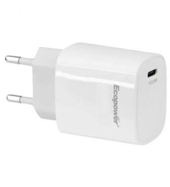 Cargador Ecopower EP-7075 USB-C/USB-A 45W - Blanco