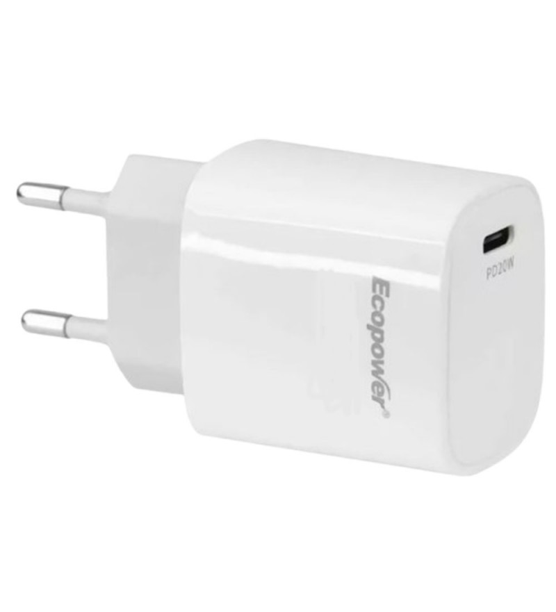 Cargador Ecopower EP-7075 USB-C/USB-A 45W - Blanco