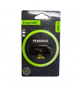 Pendrive Ecopower Star 16GB - Negro