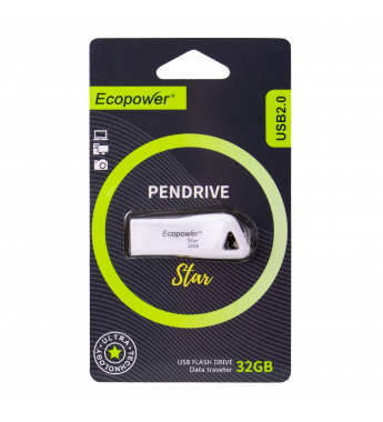 Pendrive Ecopower Star 32GB - Blanco