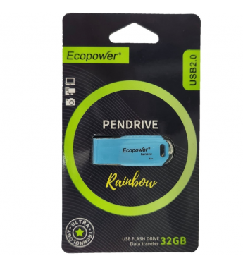 Pendrive Ecopower 32GB Rainbow - Celeste 