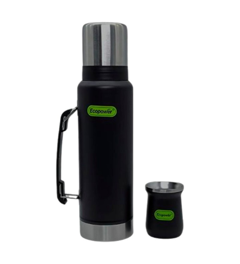 Termo Ecopower EP-G113 1.2L con Guampa - Negro