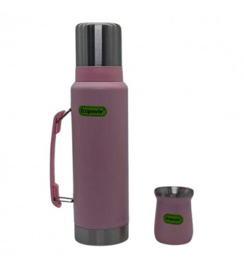 Termo Ecopower EP-G113 1.2L con Guampa - Rosa