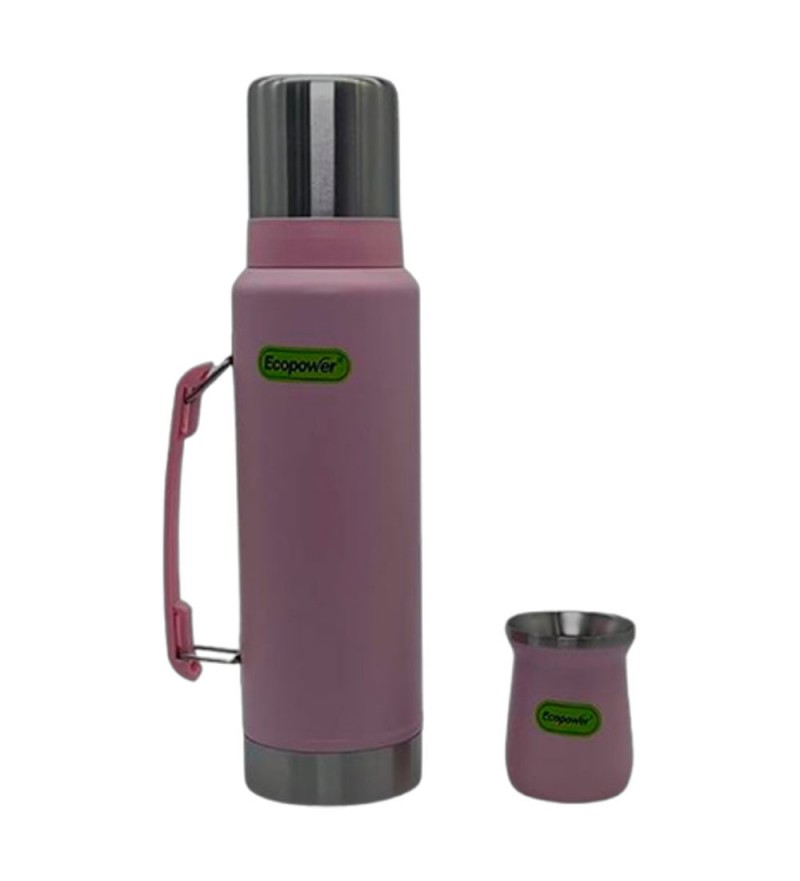 Termo Ecopower EP-G113 1.2L con Guampa - Rosa