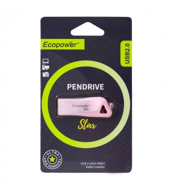 Pendrive Ecopower Star 16GB - Rosa