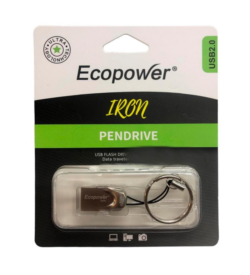  Pendrive Ecopower Iron 16GB - Gris