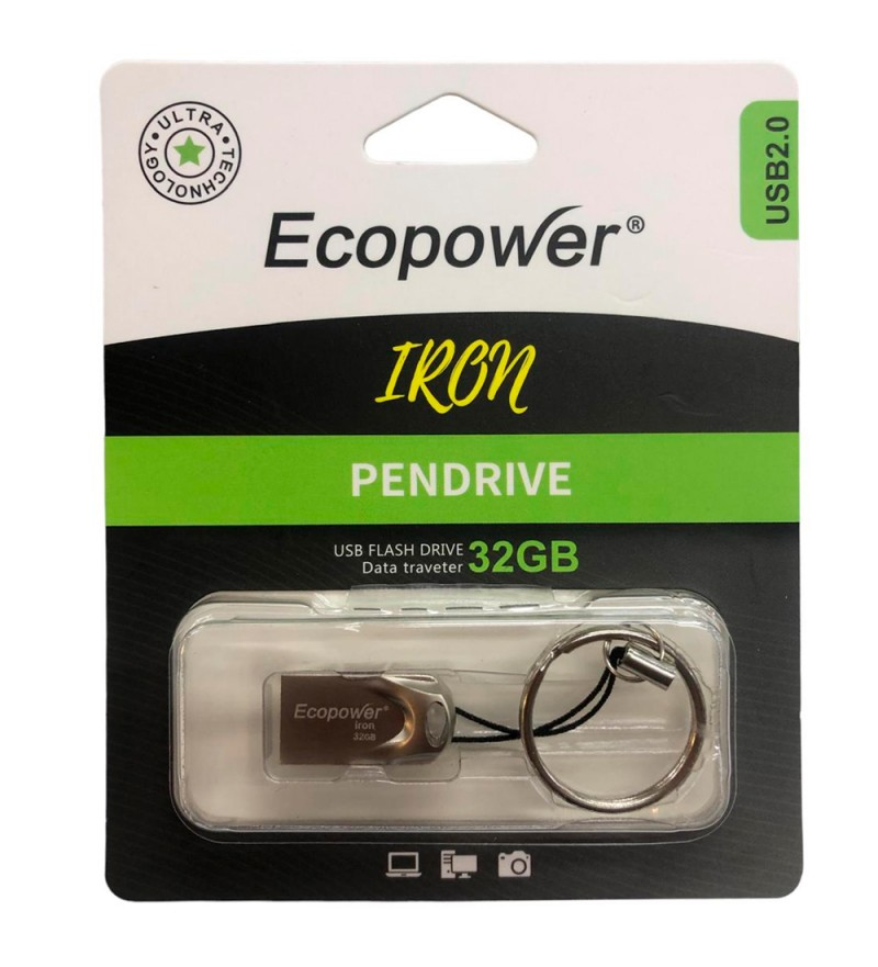 Pendrive Ecopower Iron 32GB - Gris