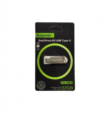 Pendrive Ecopower 32GB OTG-/Tipo-C - Gris