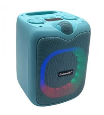 Speaker Ecopower EP-1965 6.5 90W/Bluetooth/USB/Aux/FM/Mic/Recargable - Verde