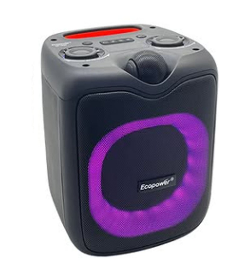 Speaker Ecopower EP-1965 6.5 90W/Bluetooth/USB/Aux/FM/Mic/Recargable - Negro