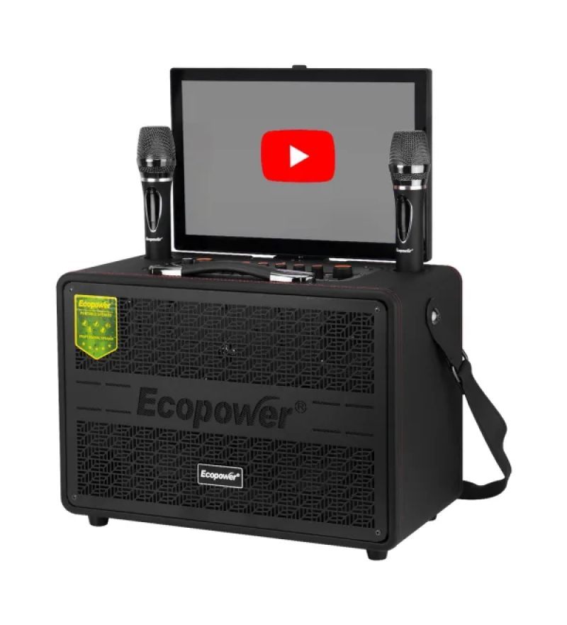 Speaker Ecopower EP-S201 X2 6.5" Tab 80W Bluetooth/USB/MIC - Black