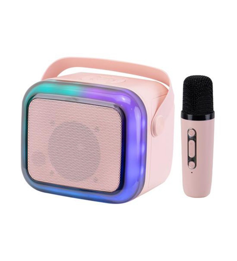Speaker Ecopower EP-2334 Karaoke 7W Bluetooth/USB/MIC/AUX - Rosa