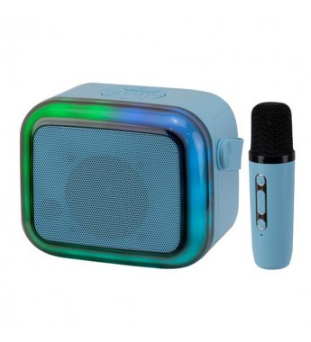 Speaker Ecopower EP-2334 Karaoke 7W Bluetooth/USB/MIC/AUX - Azul