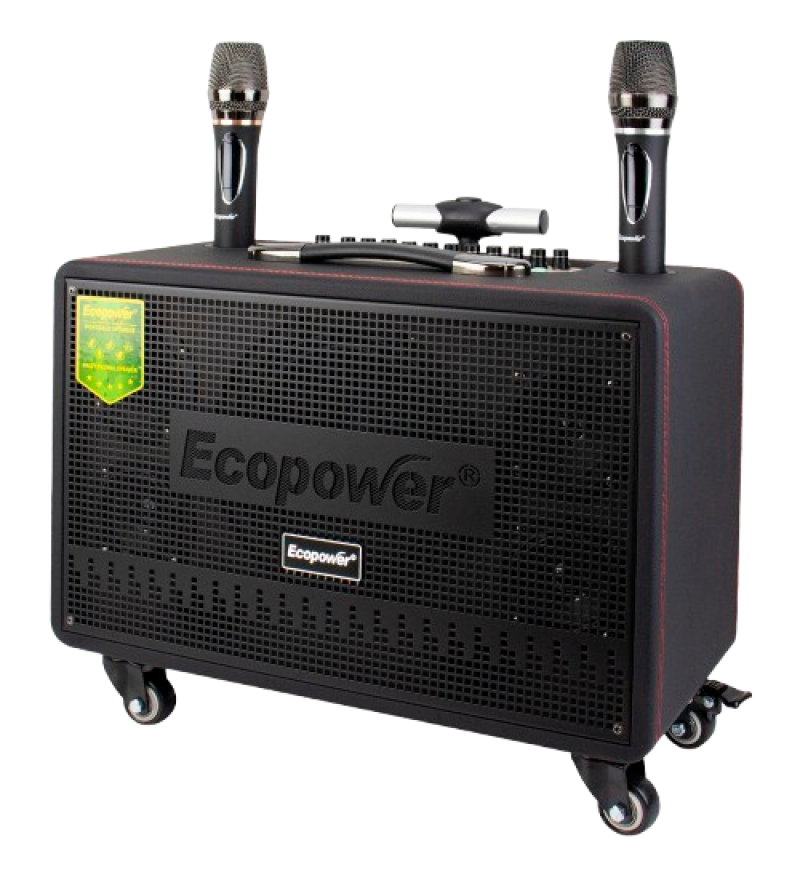 Speaker Ecopower EP-S200 8" 80W/Bluetooth/USB/AUX/Microfono - Negro