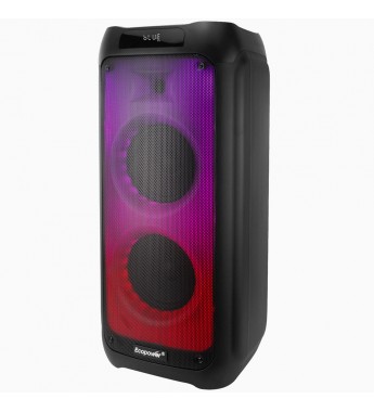 Speaker Ecopower EP-1956 - USB/SD/ Bluetooth /80W RMS 1 Micrófono 8'' - Negro