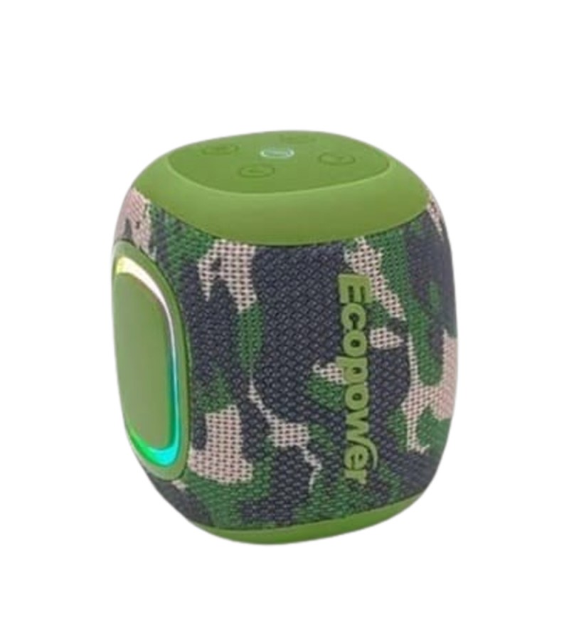 Speaker Ecopower EP-S111 Bt/Usb/Sd/Aux/Ipx5- Verde Camuflado 
