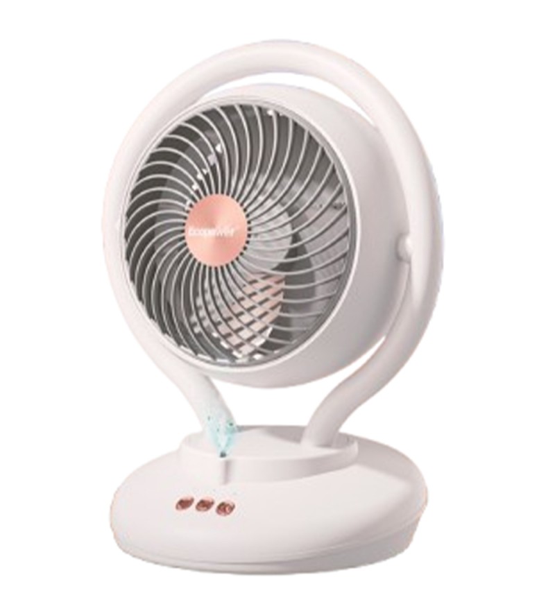 Ventilador de Mesa Ecopower EP-104 3Vel/3Pas/Recargable/Bivolt - Blanco