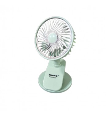 Ventilador Portátil Ecopower EP-V302 1.5W/3.7V/5V/Recargable - Turquesa