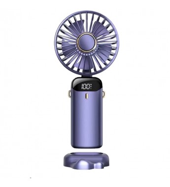 Ventilador Portatil Ecopower EP-V100 2.5W/3.7V/5V/RECAR- Azul 