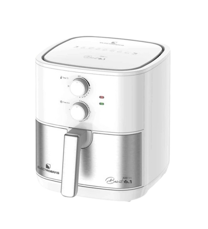 Freidora Eléctrica Airfryer Electrobras EBAF61W MAX 6.1L/1900W/220V- White Silver 
