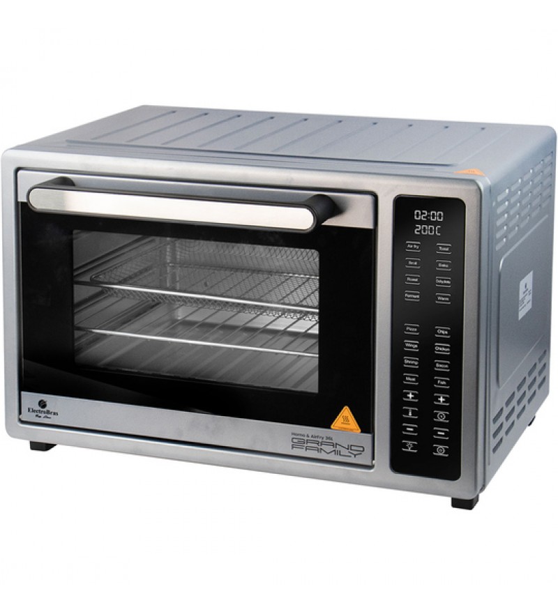 Freidora + Horno Eléctrico ElectroBras Grand Family EBHAF-36D de 36L/1700W/220V - Gris