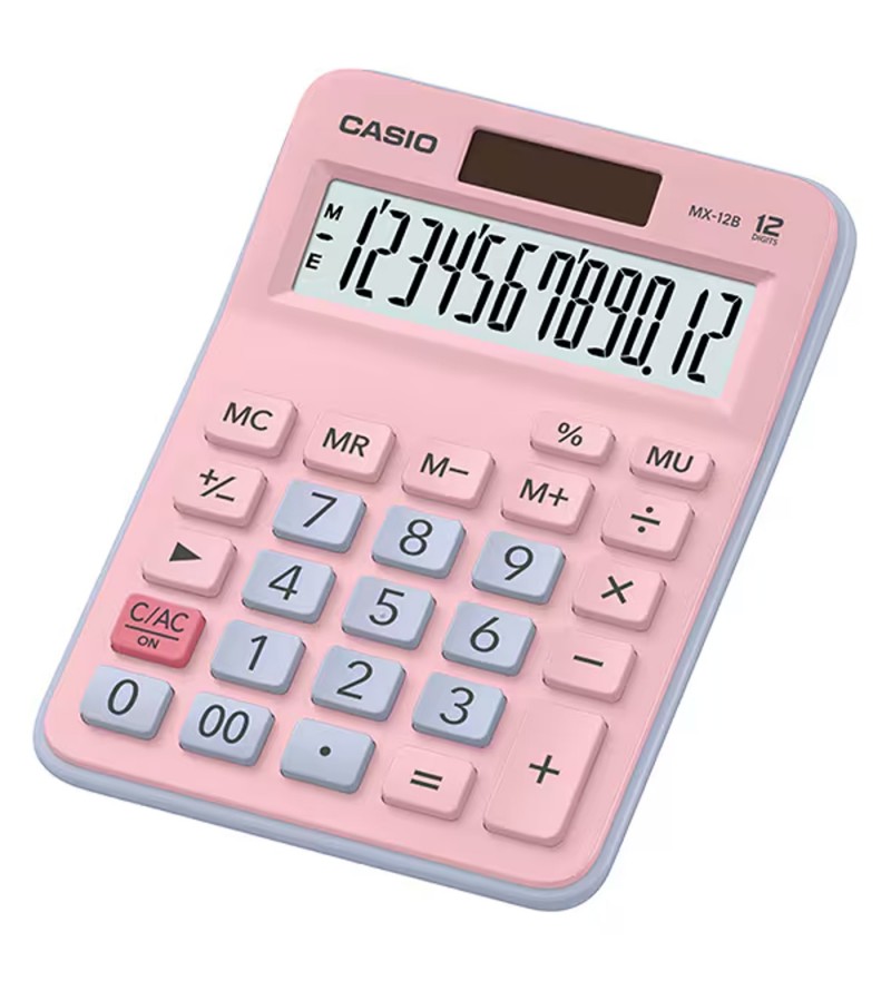 Calculadora Casio MX-12B-PKLB 12 Digitos - Rosa