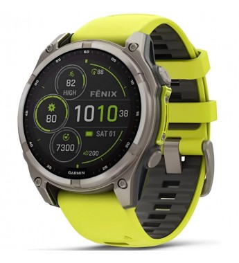 Reloj GPS Garmin Fenix 8 47mm Sapphire Solar 010-02906-20 - Yellow