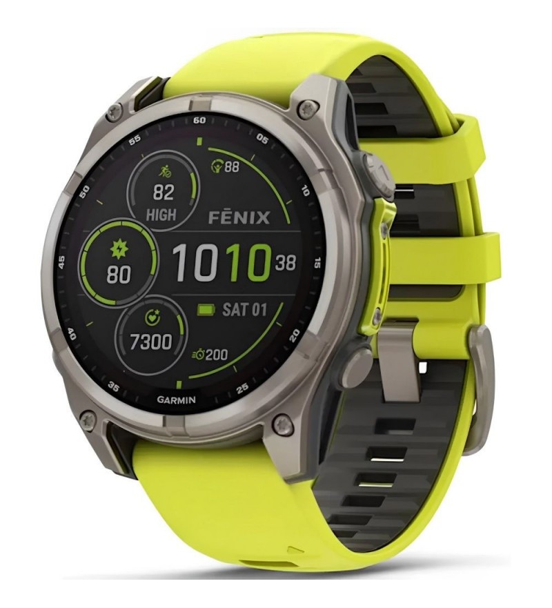 Reloj GPS Garmin Fenix 8 47mm Sapphire Solar 010-02906-20 - Yellow
