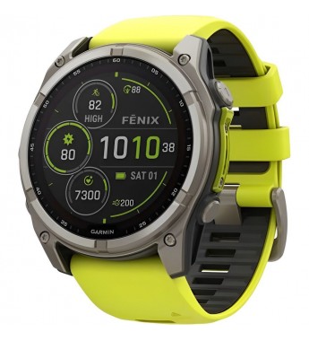 Reloj GPS Garmin Fenix 8 51MM Solar Sapphire 010-02907-20 - Yellow