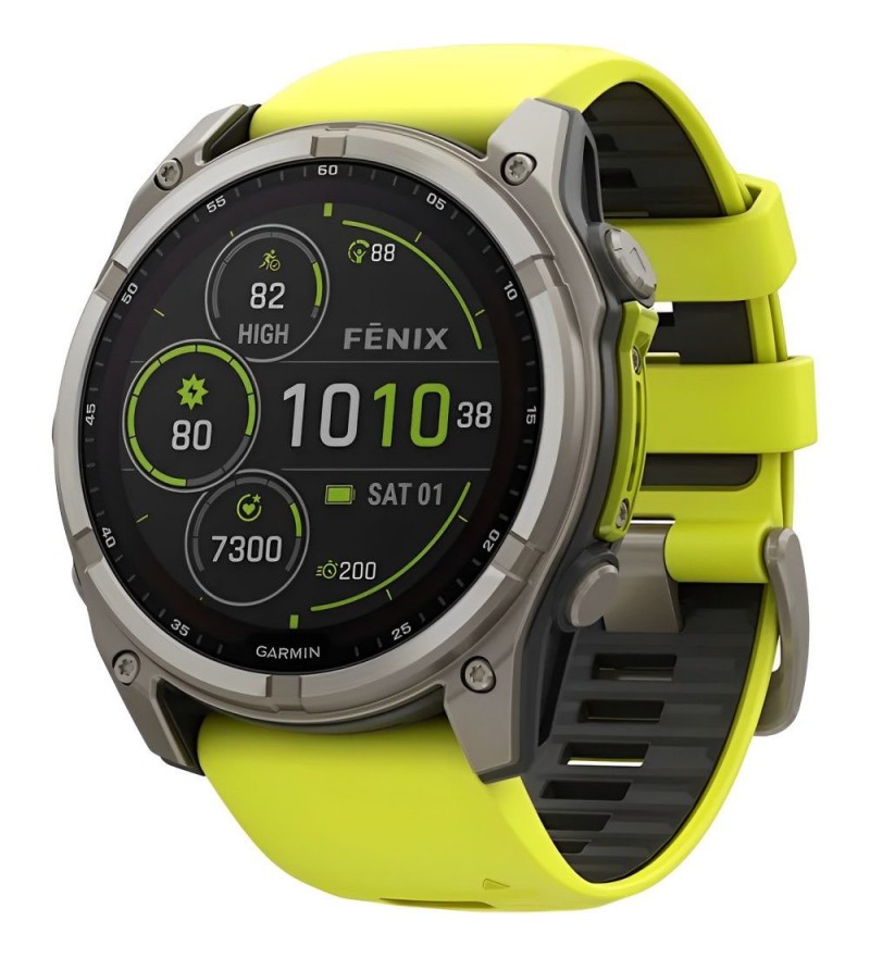 Reloj GPS Garmin Fenix 8 51MM Solar Sapphire 010-02907-20 - Yellow