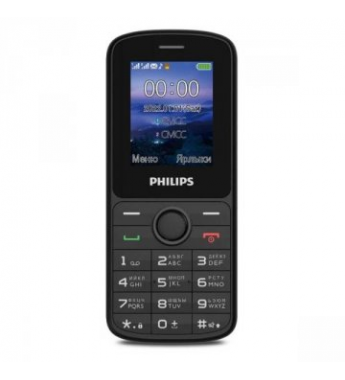 Celular Philips E2101 DS 1.8" Quad Band - Black