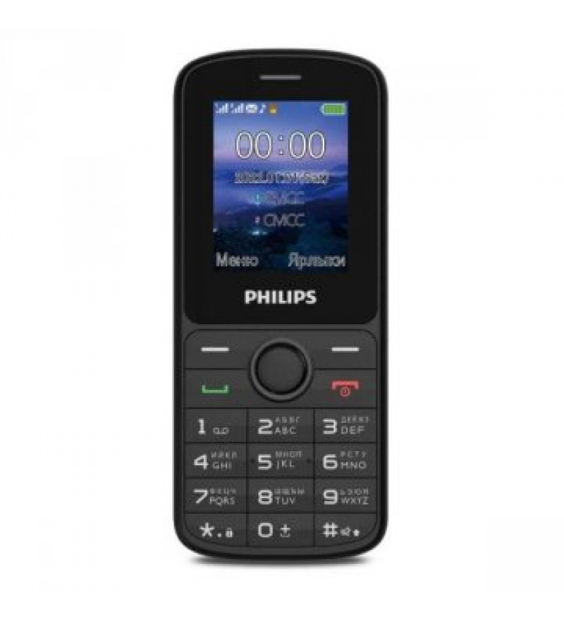 Celular Philips E2101 DS 1.8" Quad Band - Black
