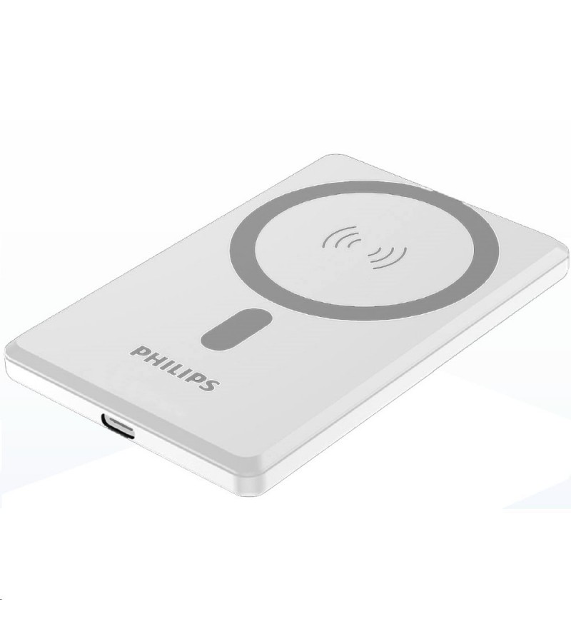 Cargador Wireless Philips DLP9702CW/70 5000mAh Tipo-C - White