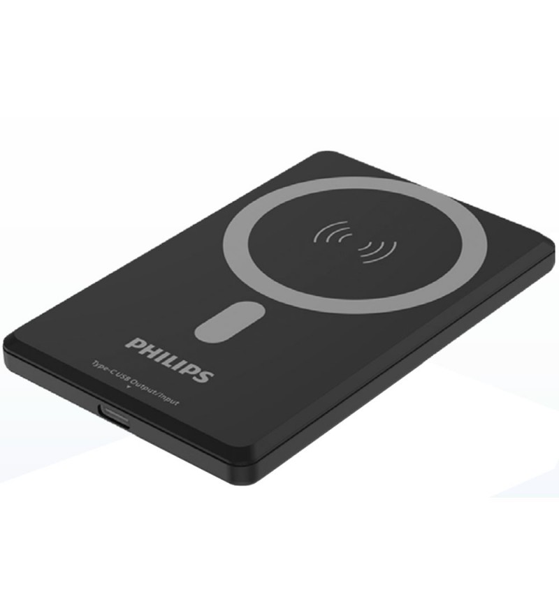 Cargador Wireless Philips DLP9702CB/70 5000mAh Tipo-C - Black