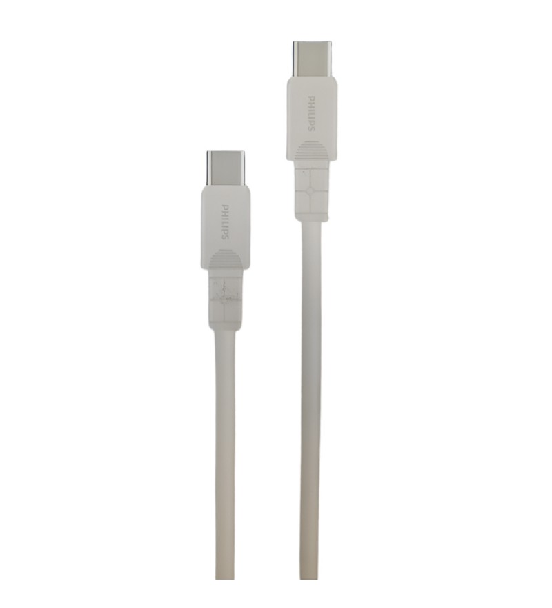 Cable Philips DLC3001CW/70 USB-C a USB-C 1 Metro - White