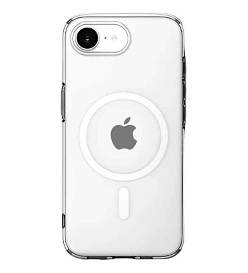 Funda Spigen para iPhone 16E 2025 Crystal Flex Mag Fit Clear White ACS09127