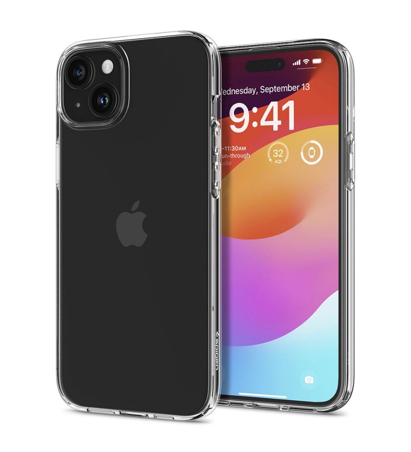 Funda para iPhone 15 Plus Spigen Crystal Flex ACS06456 - Clear