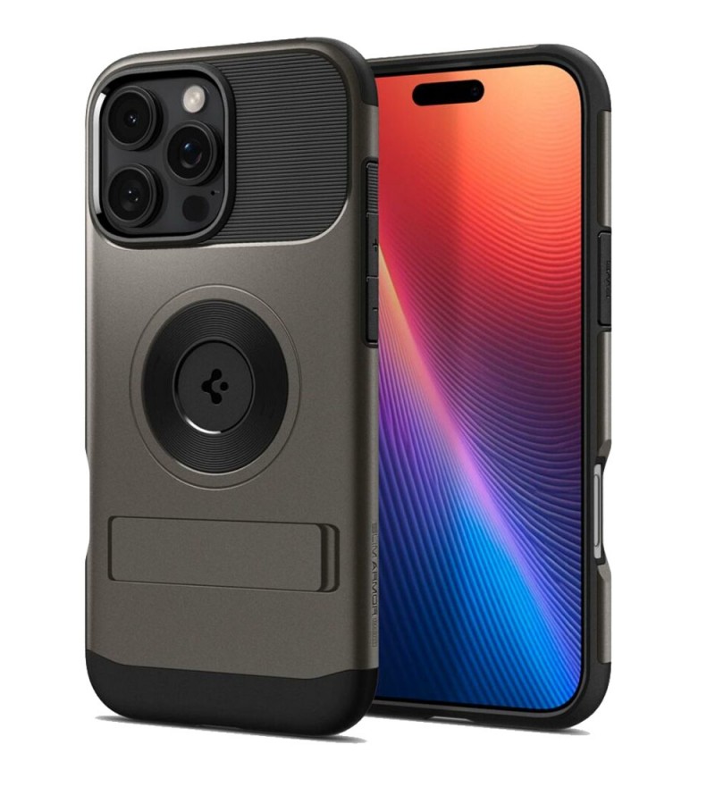 Funda para iPhone 16 Pro Spigen Slim Armor Mag Fit - Gunmetal (ACS08033)