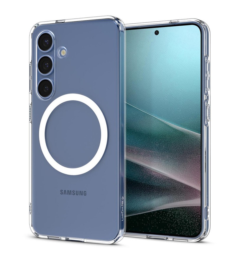 Funda Spigen Samsung S25 Crystal Flex Mag Fit Clear - White (ACS08923)