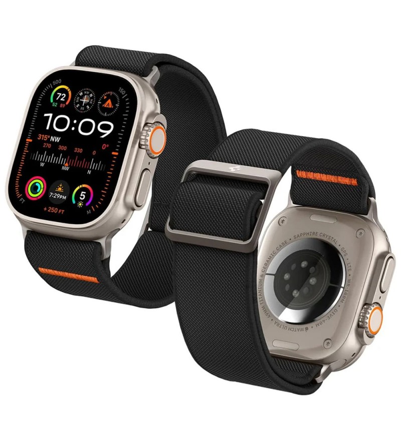 Band Spigen Watch 49/45/44/42MM Lite Fit Ultra - Black (AMP05983)