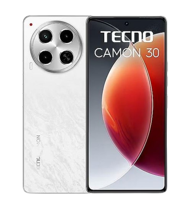 Smartphone Tecno Camon 30 CL7 DS LTE NFC 8/256GB 6.78" 50/50MP A14 70W - White