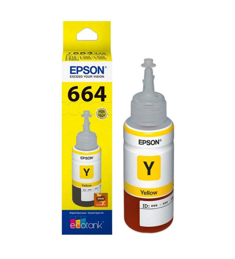 Tinta para Impresoras Epson 664 T664420 de 70 ml - Amarillo