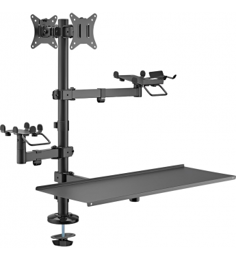 Soporte para Monitor FTX FTX-02LD 17" a 32" 2 Monitores 9KG/180° - Black