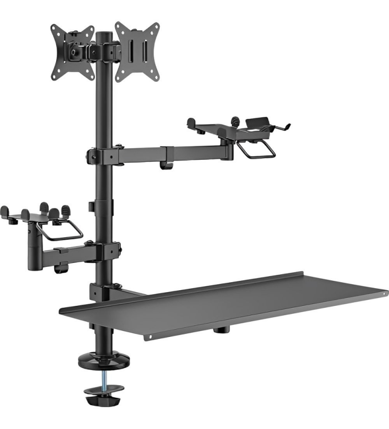 Soporte para Monitor FTX FTX-02LD 17" a 32" 2 Monitores 9KG/180° - Black