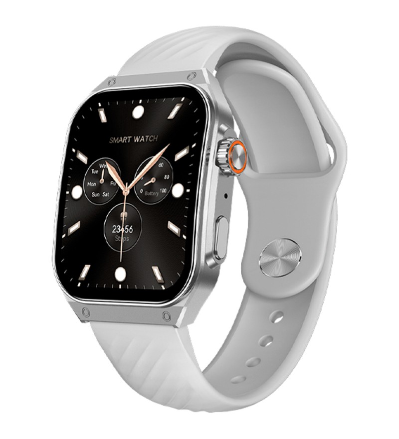 Reloj Smart FTX AM15-SVW 51MM - Plata/Gris