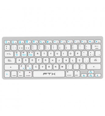 Teclado FTX FTXB1000 Ultra Slim Bluetooth / Portugués - Silver