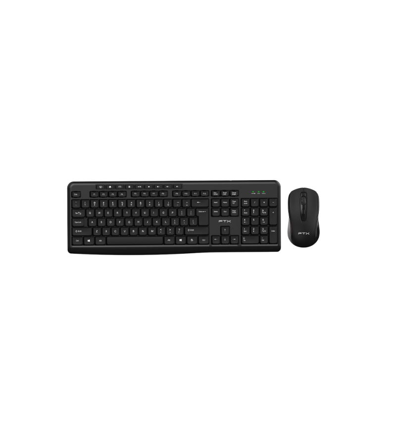 Teclado Wireless FTX FTXGK300 Bluetooth (Portugues) + Mouse - Negro
