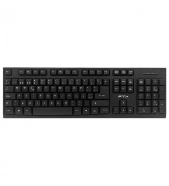 Teclado FTX FTXK566S USB Español - Negro